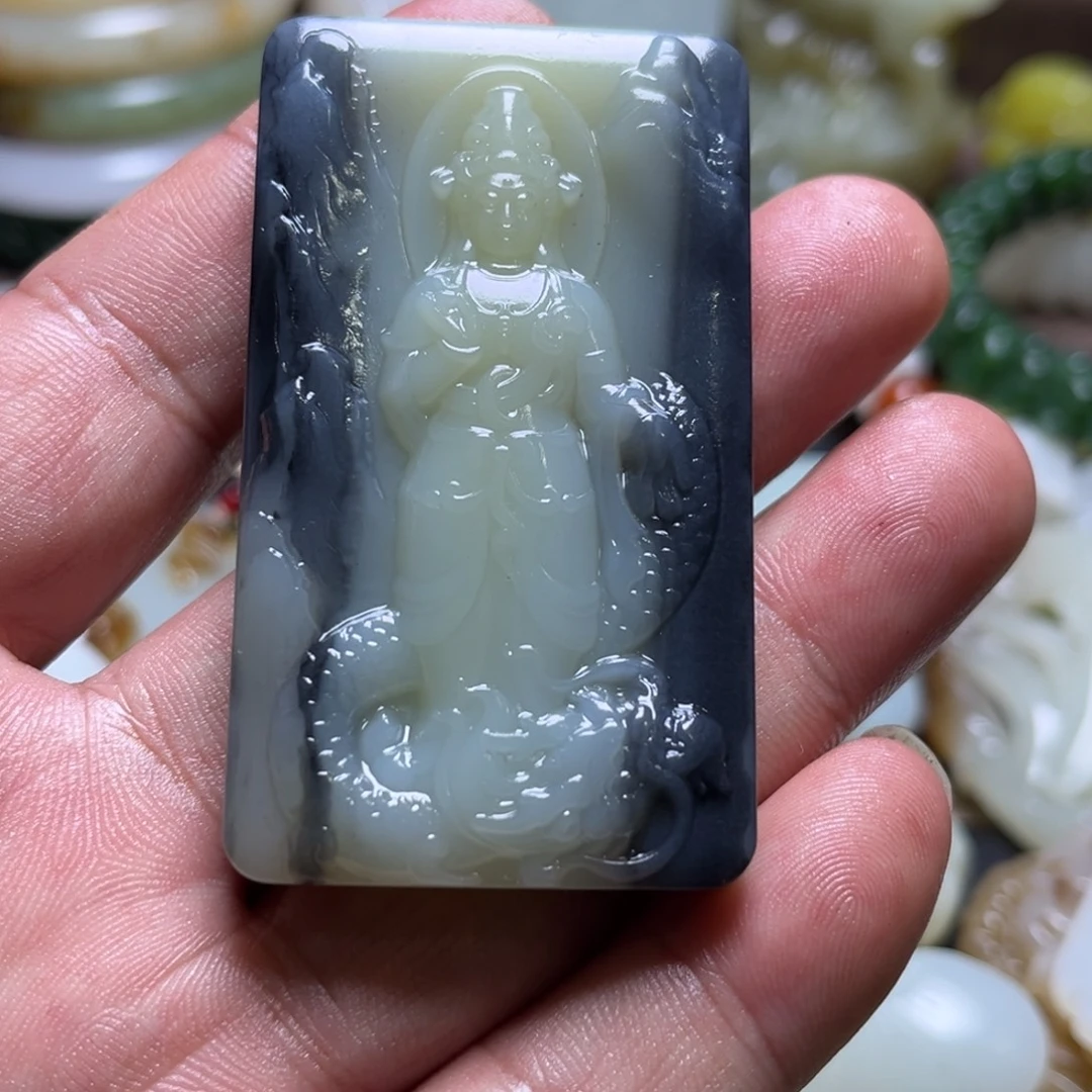 和田玉未镶嵌挂件