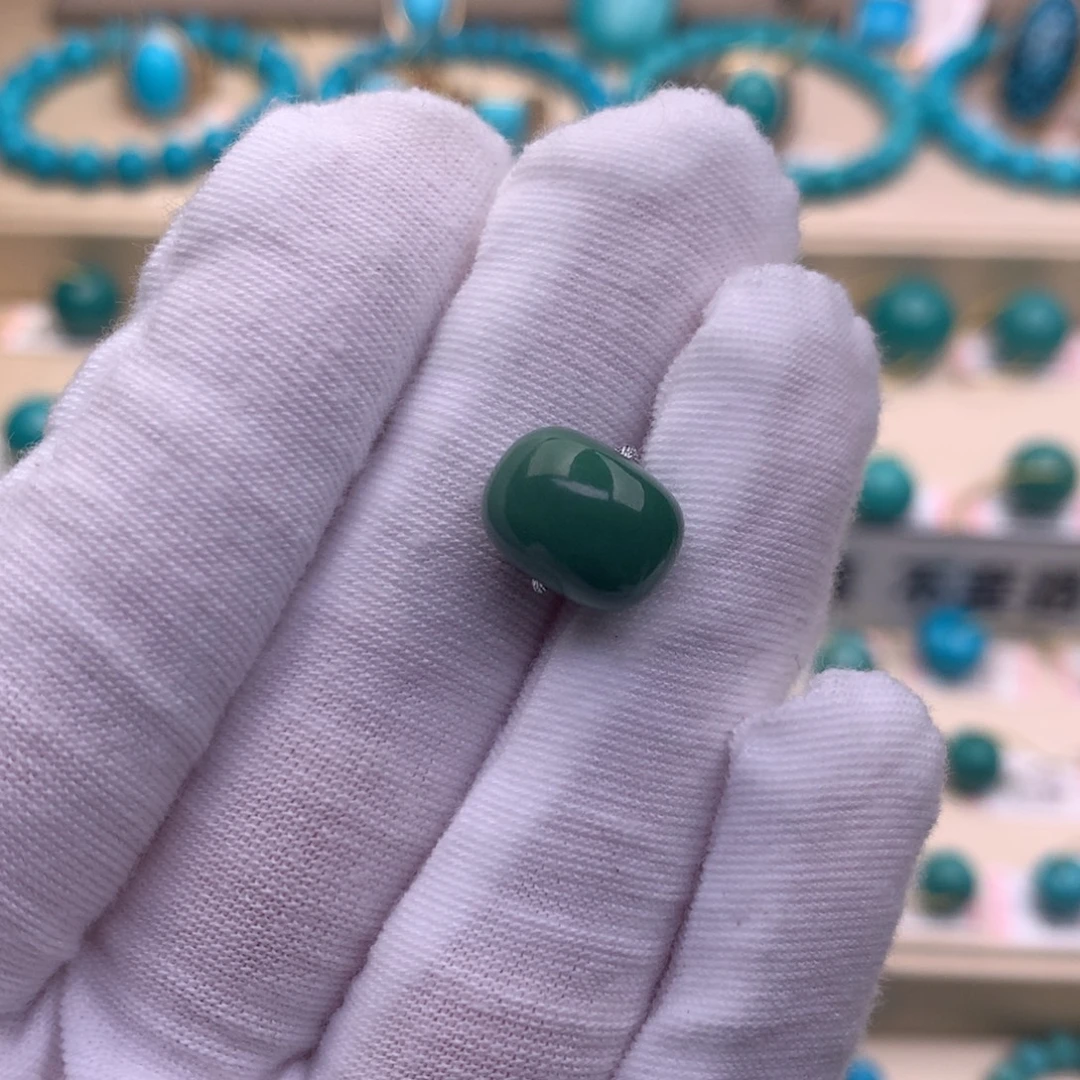 未镶嵌绿松石珠宝奇石11.9×8.9