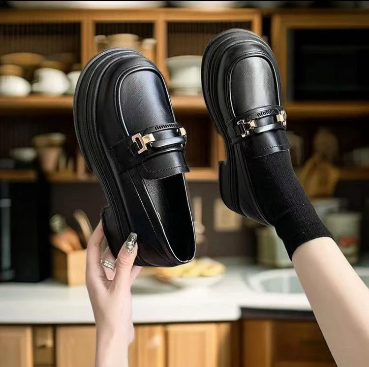 【运费补贴】夏末清仓厚底乐福鞋百搭时尚小皮鞋