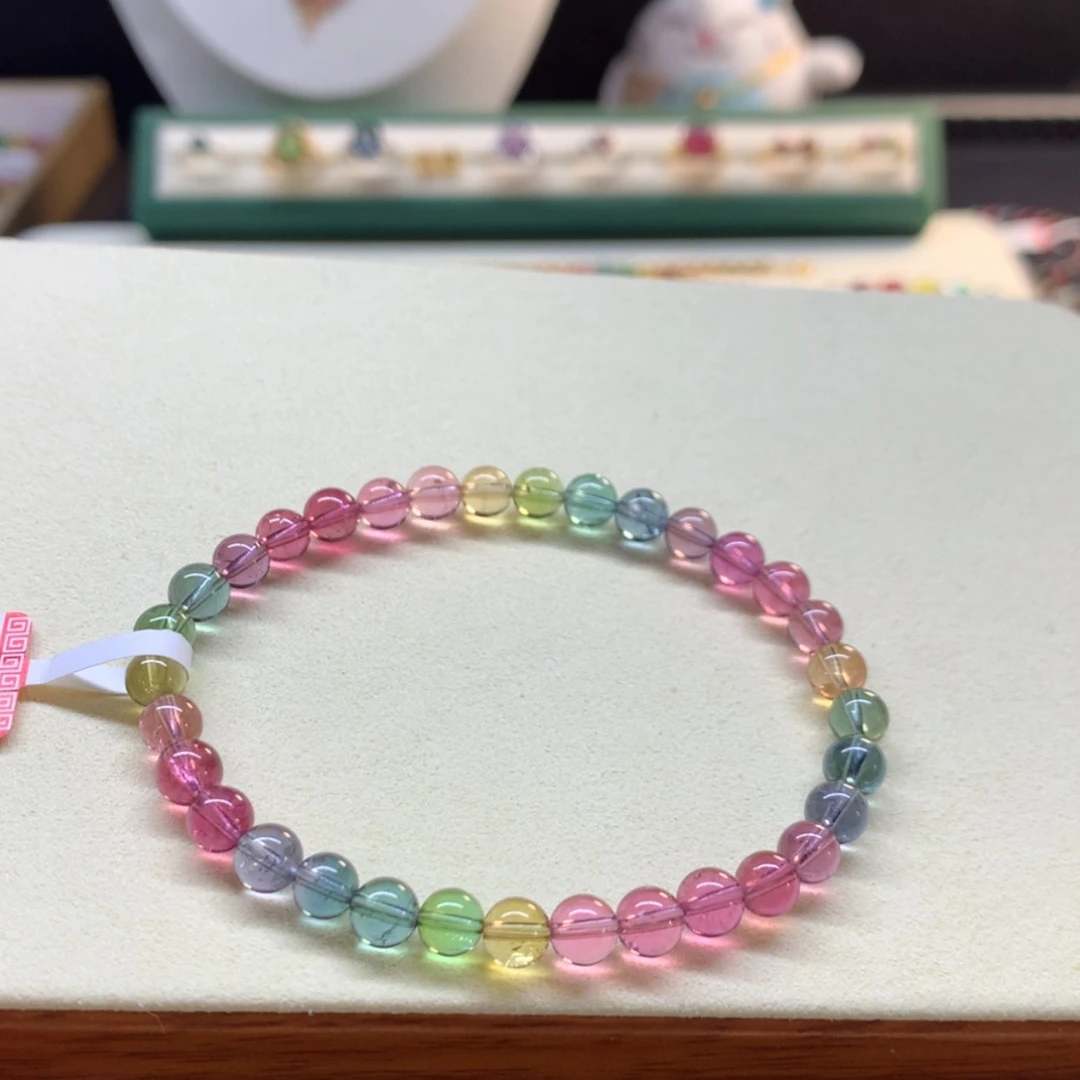 【闪购商品】碧玺手串未镶嵌人鱼色标5.8mm