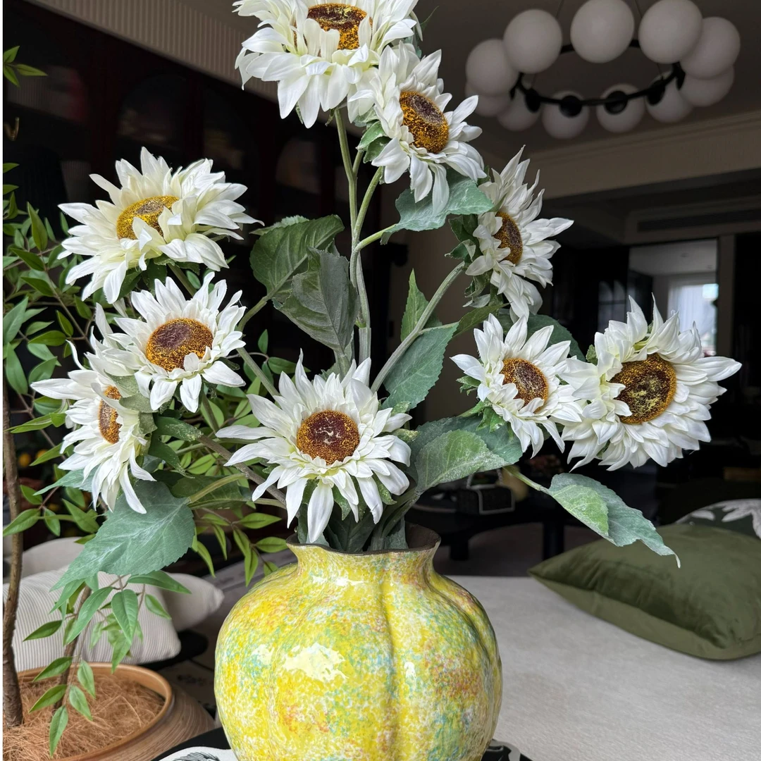 掬涵ins风氛围感向日葵仿真花太阳花客厅插花摆件餐桌装饰花【荐】