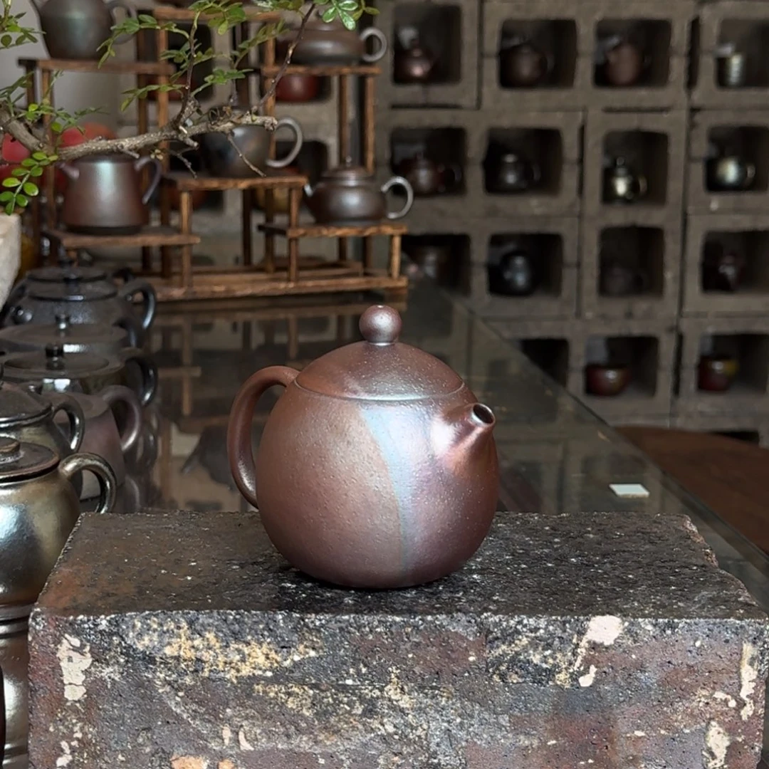 建水紫陶紫泥柴烧茶具