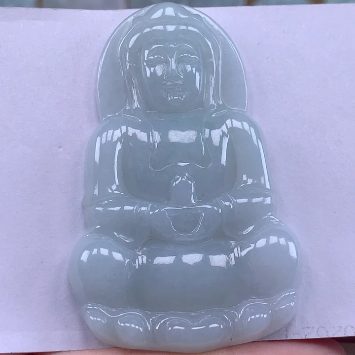 颈饰未镶嵌翡翠玉观音吊坠