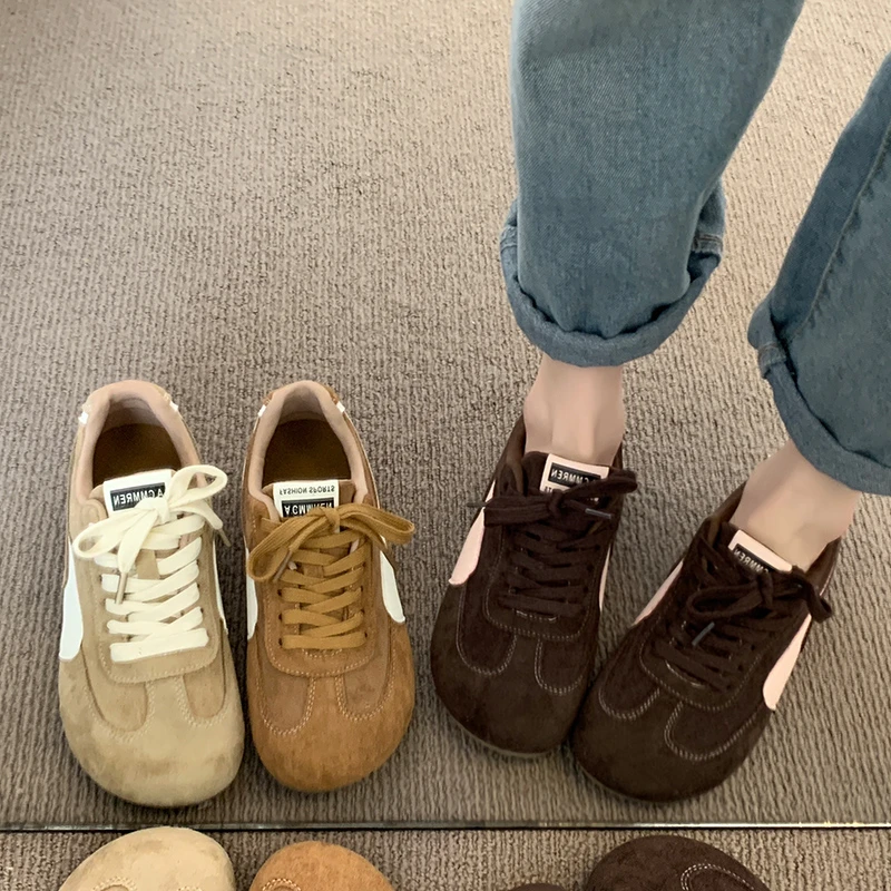 软底休闲风德训板鞋阿甘鞋2025春季新款复古百搭轻便时尚休闲板鞋