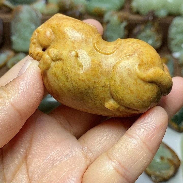 陈***A岫岩河磨玉（透闪石质玉）未镶嵌颈饰