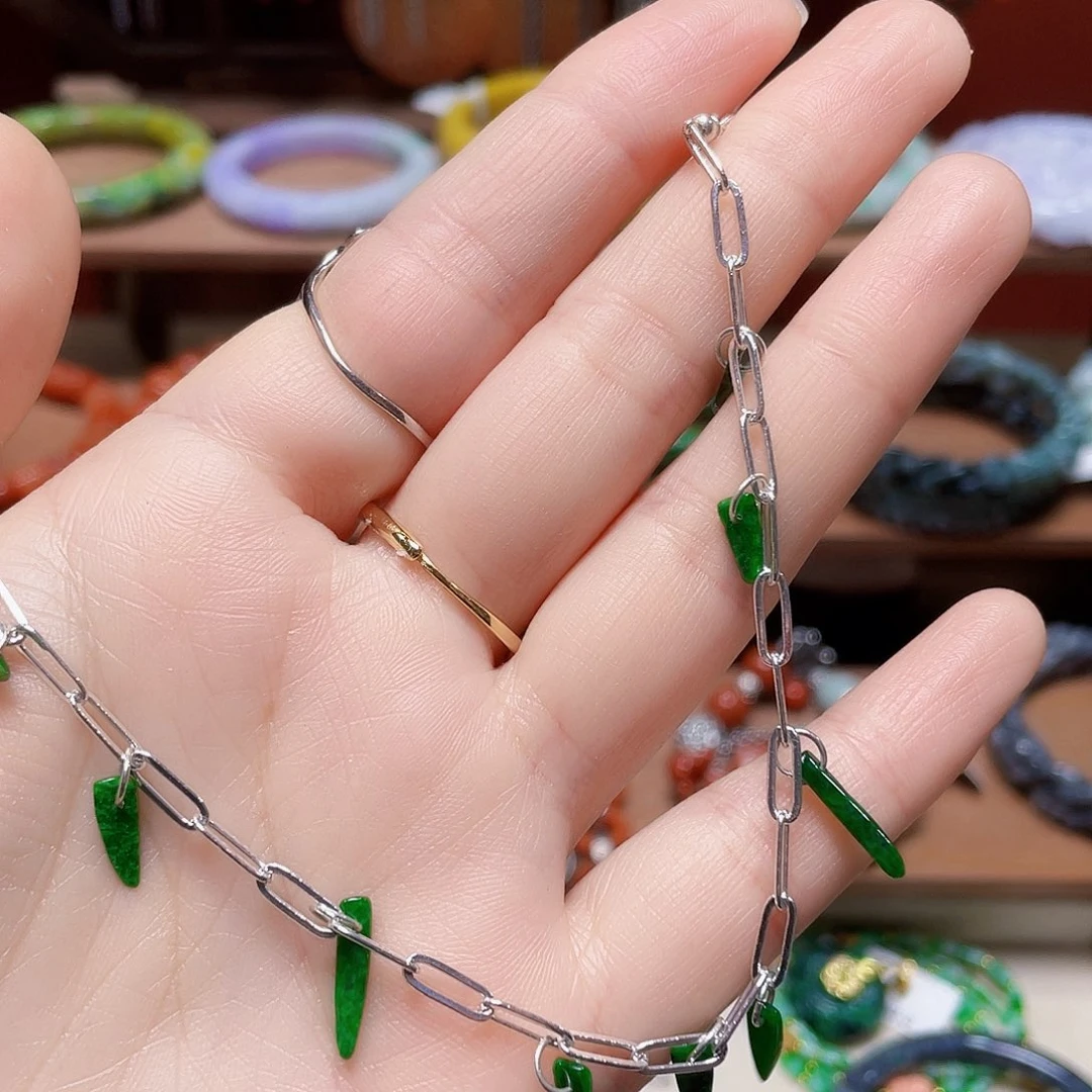 翡翠未镶嵌手链饰品