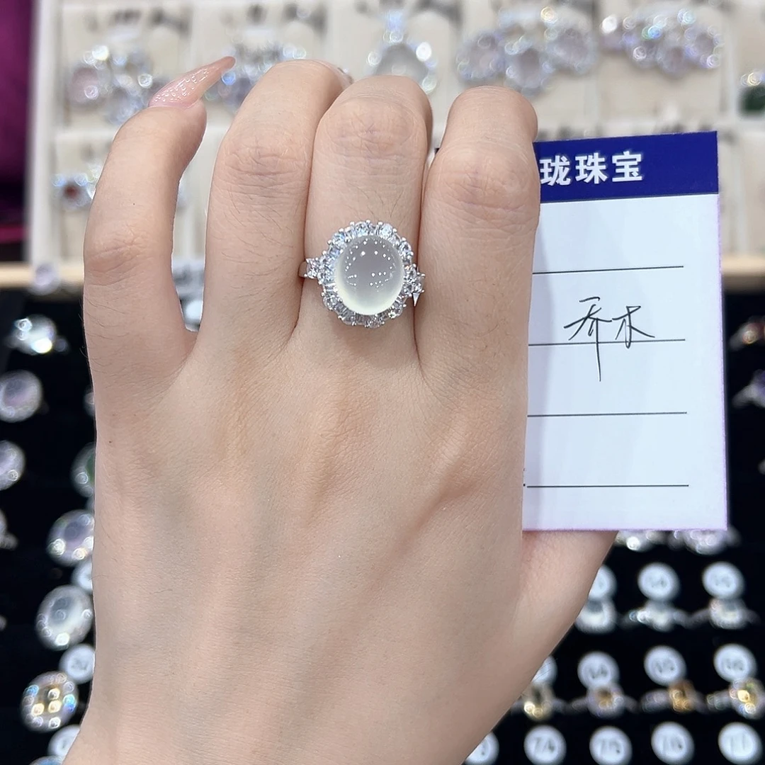 乔***木银S925镶嵌戒指紫晶