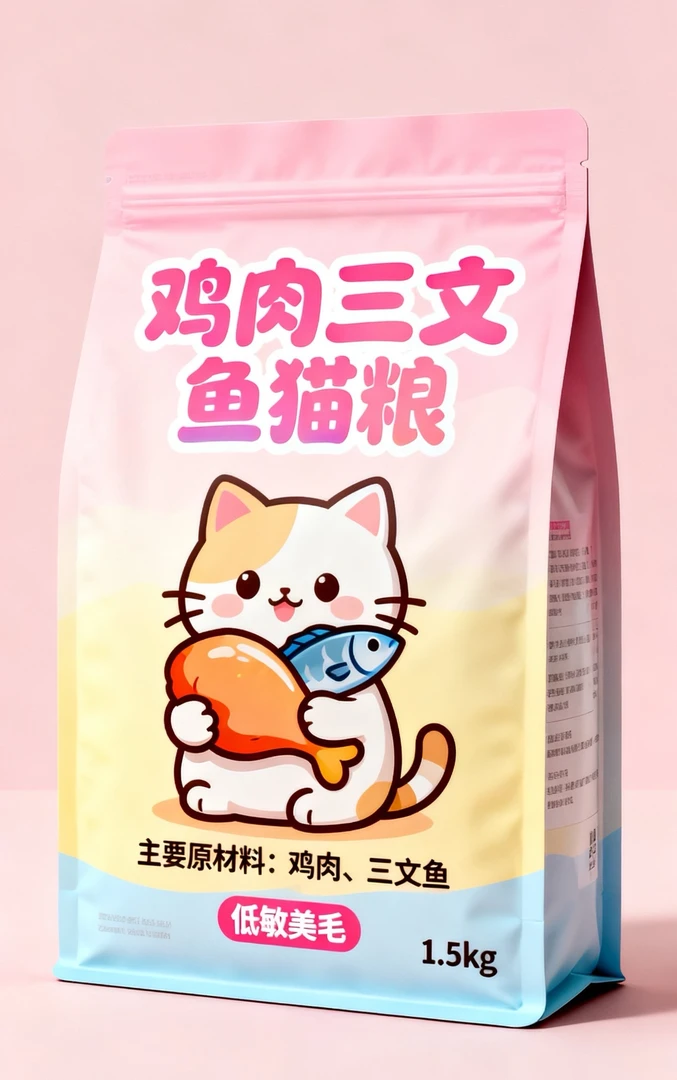 967鸡肉三文鱼全价猫粮1.5kg