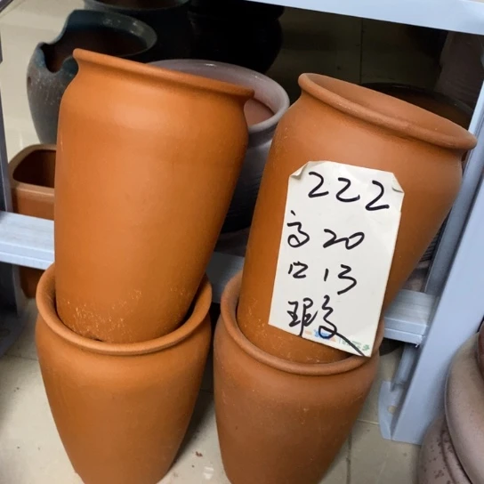 粗陶红陶绿植花盆222