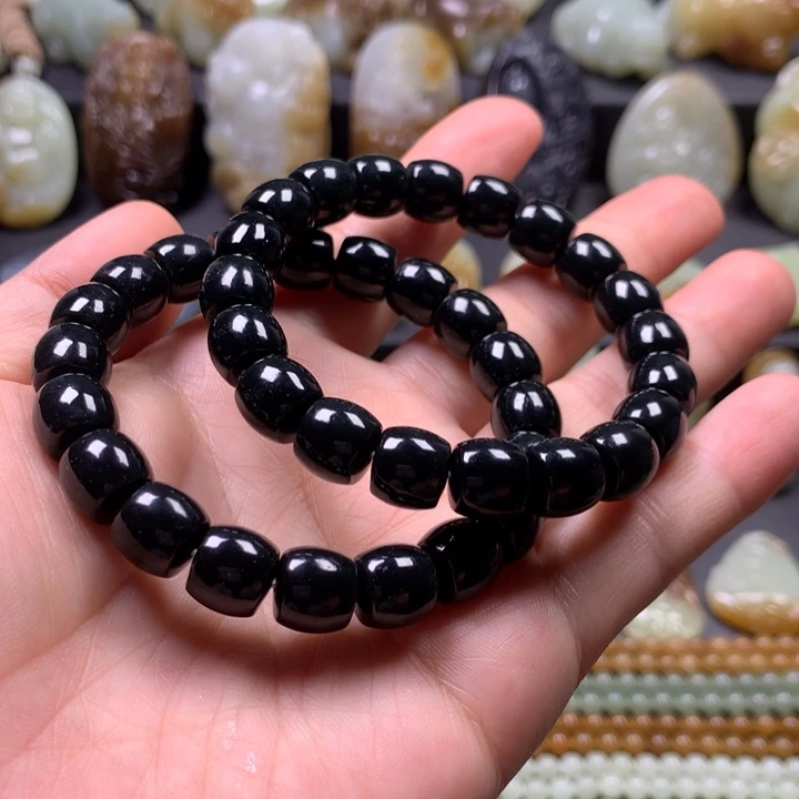 手串未镶嵌和田玉（糖玉）多样性发一