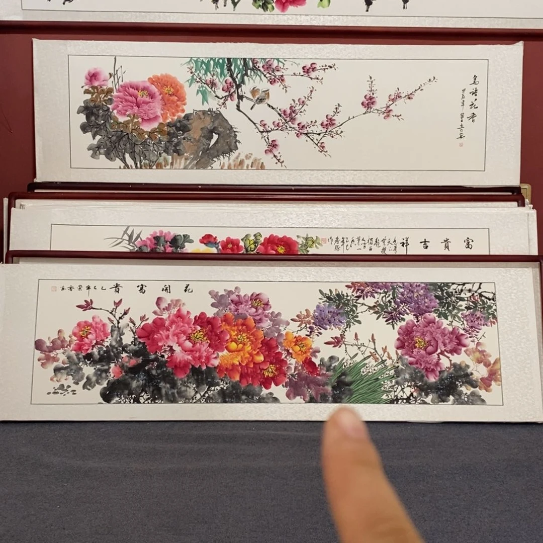 国画215*65尺寸带框包邮送到家