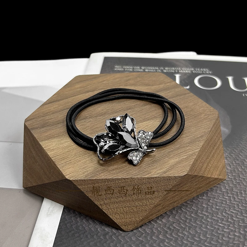 【LXX靓西西】470 皮筋时尚枫叶休闲风高弹力三股皮筋