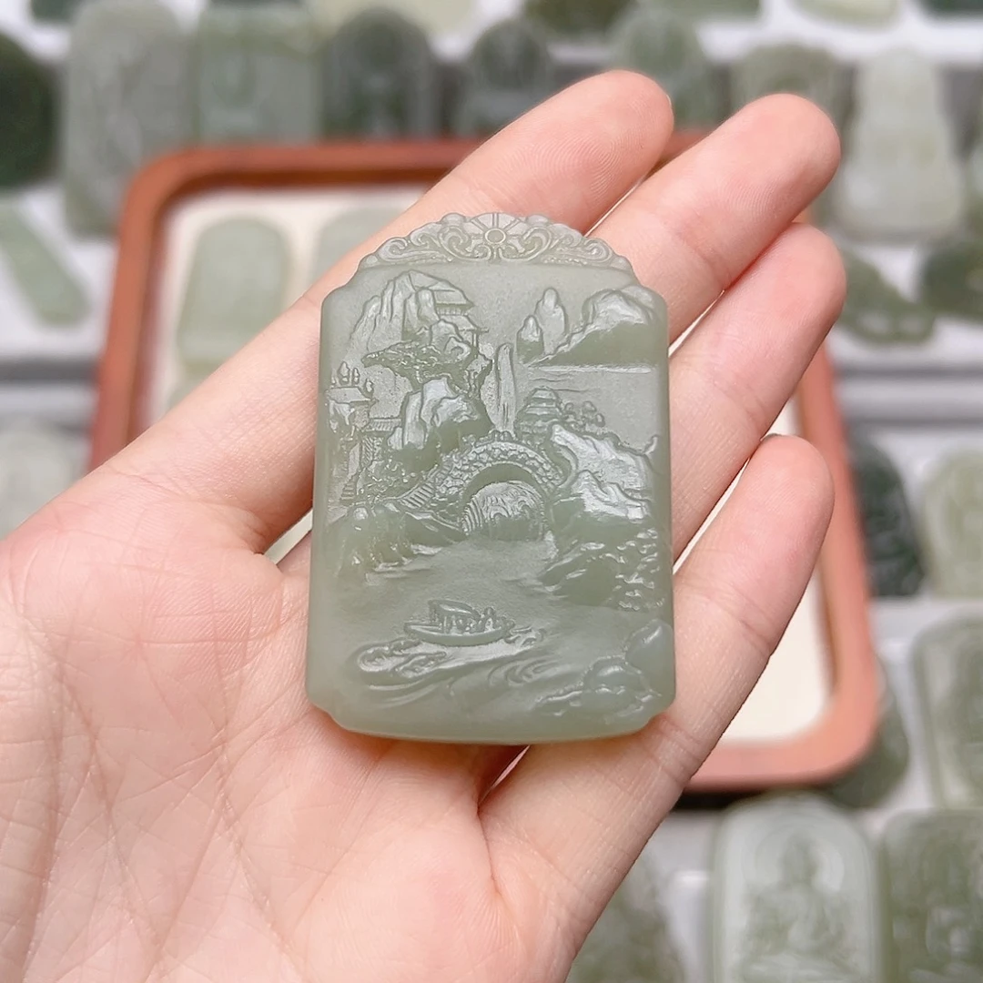 和田玉未镶嵌颈饰S****鹅