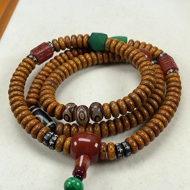 白***啸星月菩提吊坠星月