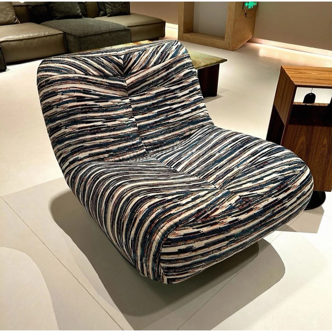 毛毛虫沙发阳台休闲单人椅客厅网红铁艺复古摇摇椅懒人沙发