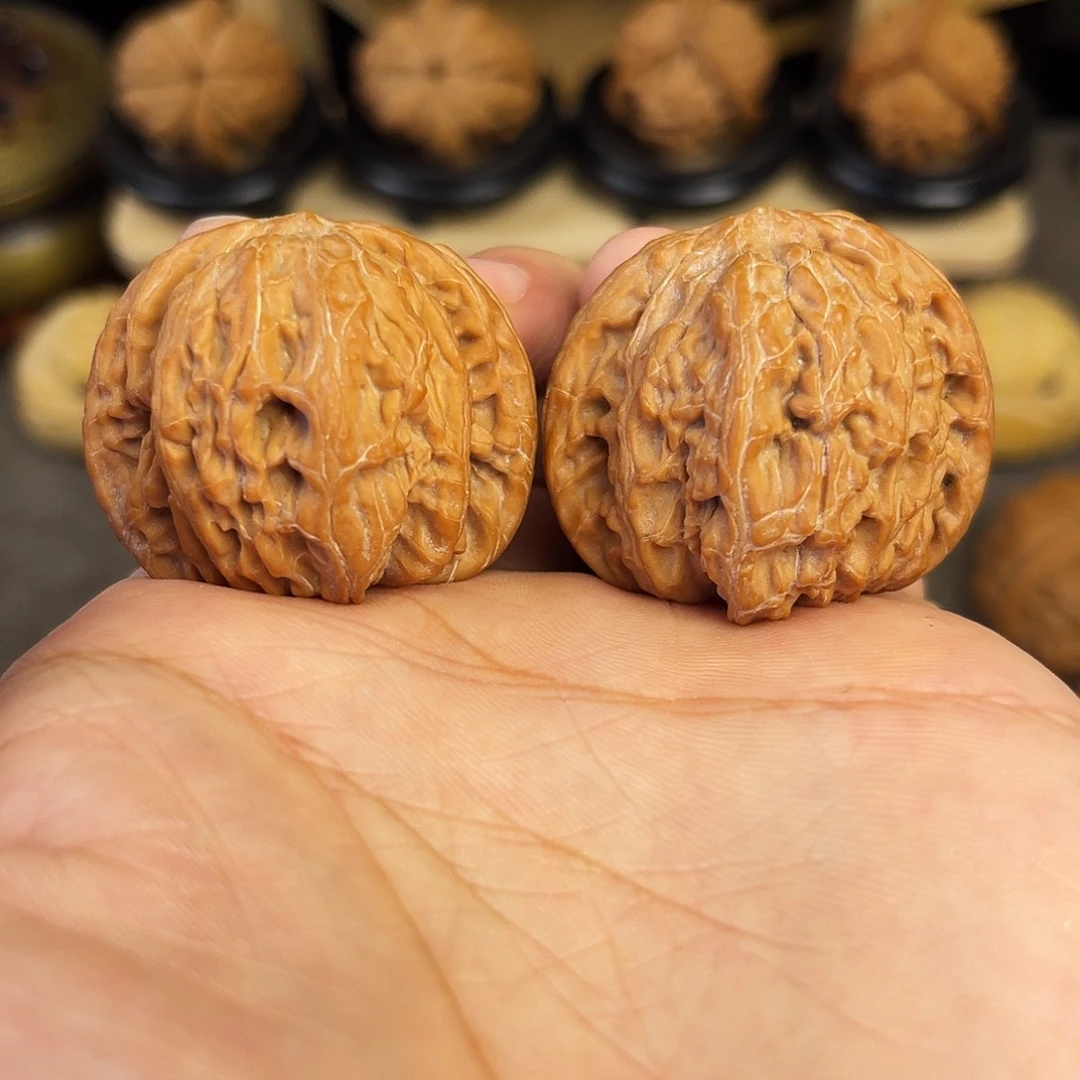 文玩核桃把件37.5全品一代房山磨盘