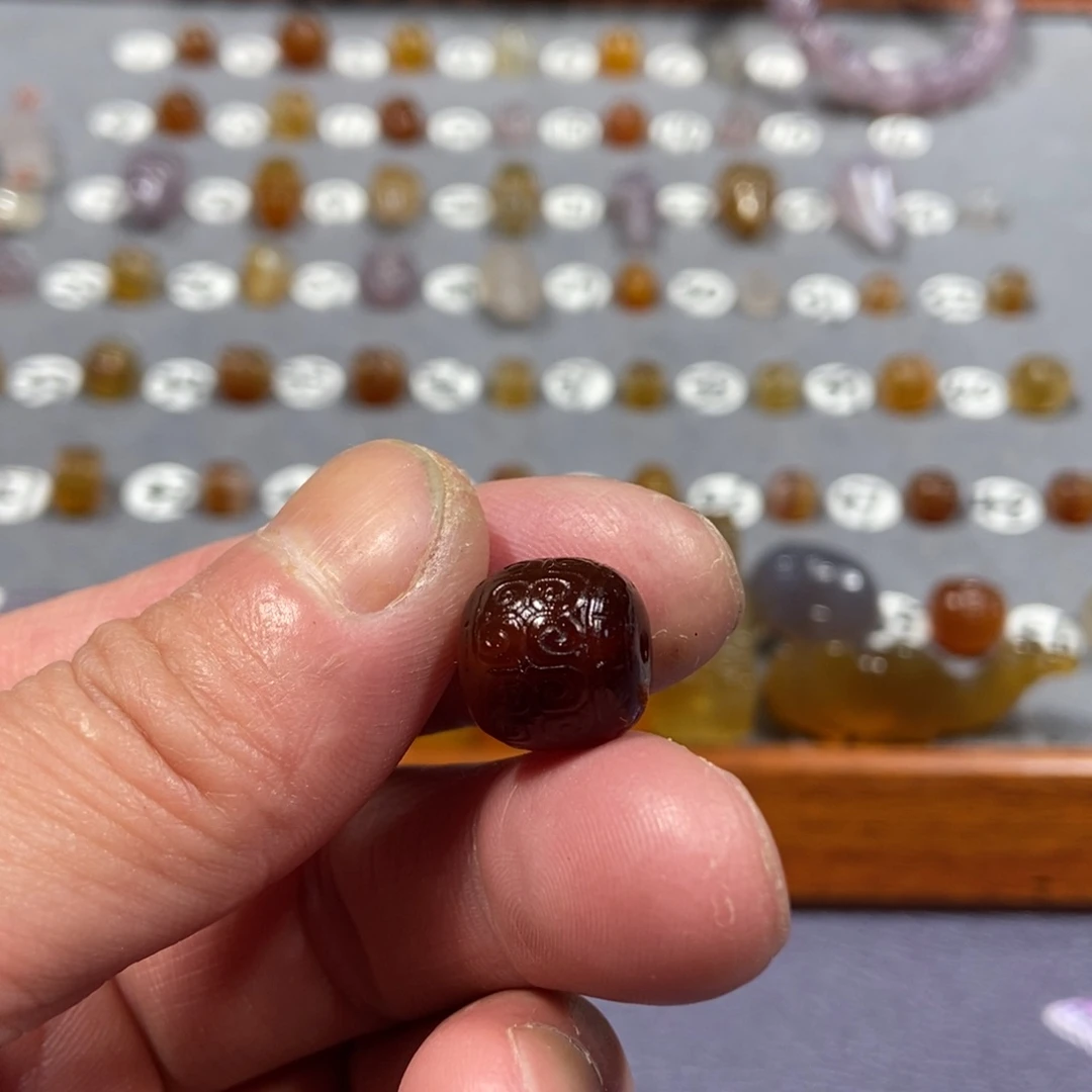 净***艺玛瑙/玉髓合金颈饰珠