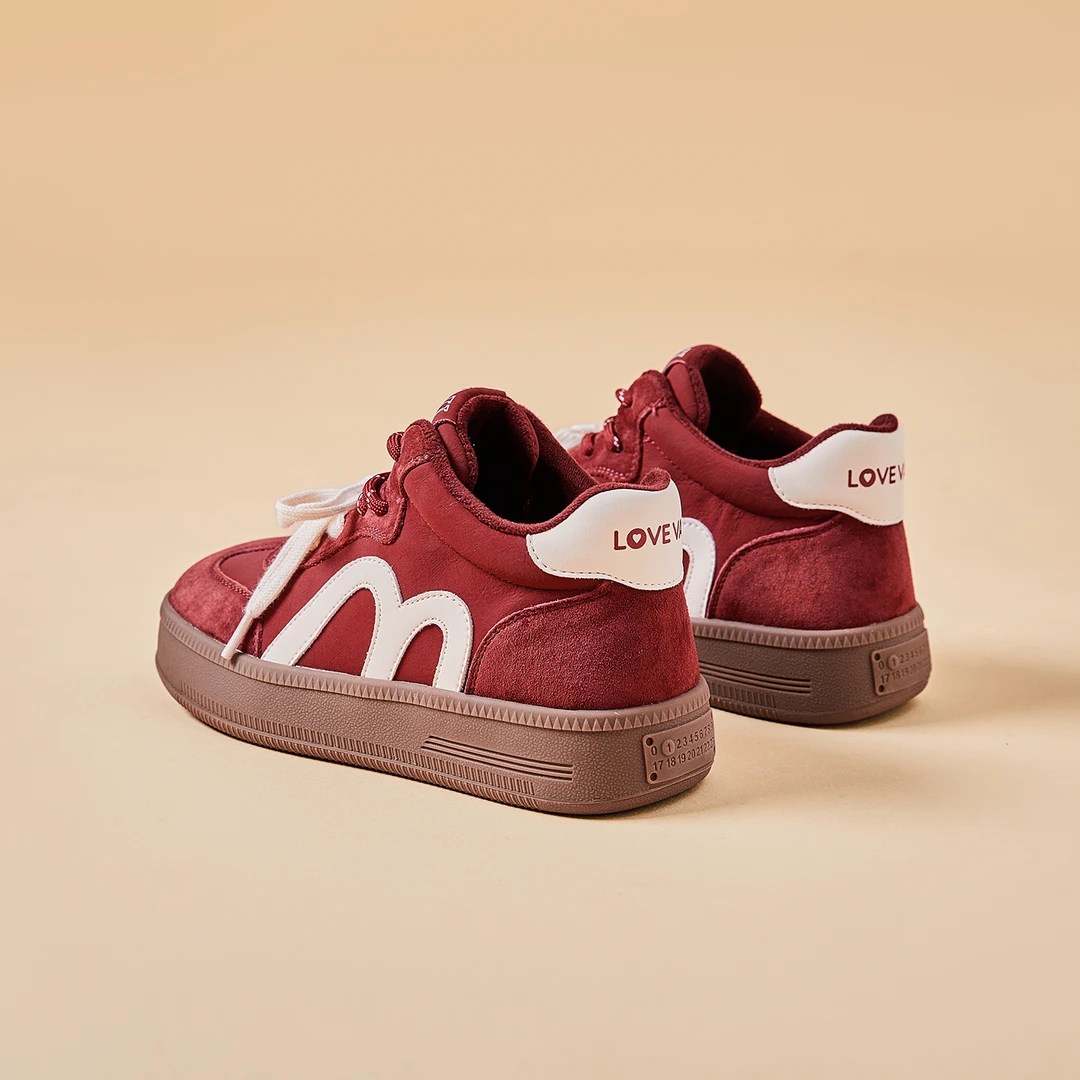 美式加绒复古磨砂加绒高帮休闲鞋女2025冬季超火百搭小众拼接板鞋