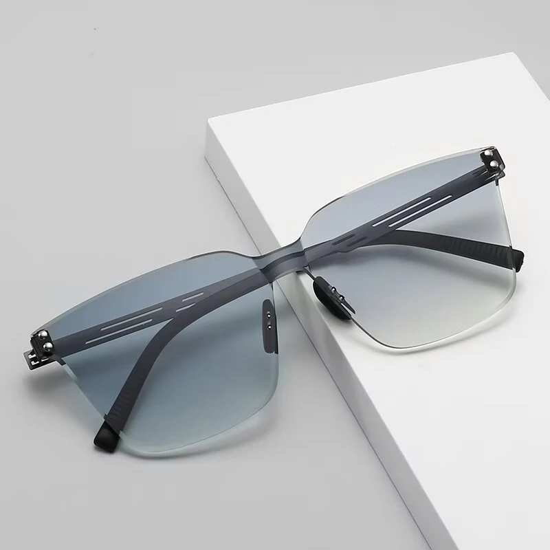 【宋非专属】马克宝龙切边无框男女同款防蓝光变色太阳镜