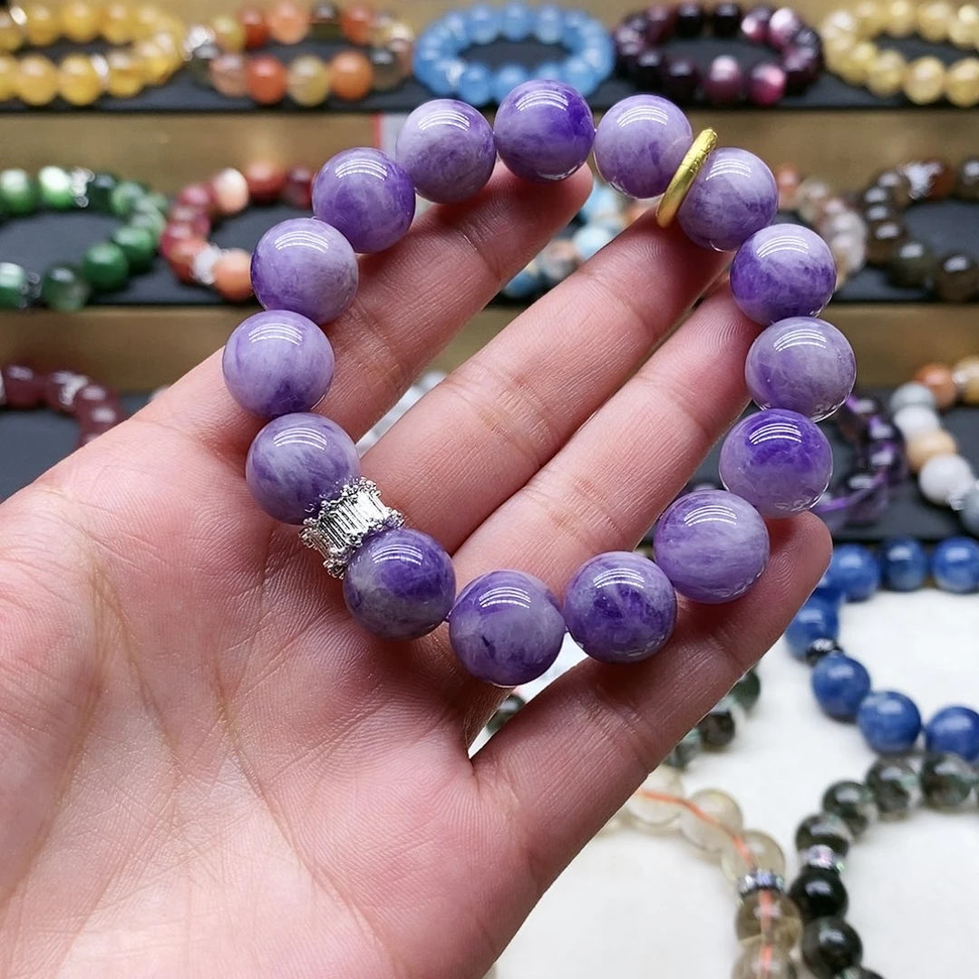 水晶手链未镶嵌紫玉