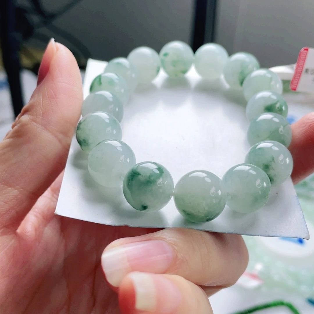 你***急翡翠未镶嵌手链手串12+