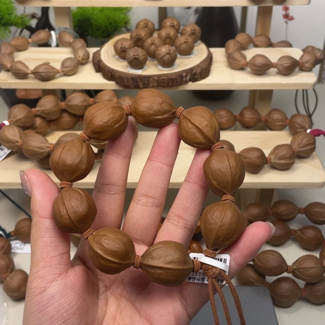 司***落橄榄核手串/手链22*28梅林铁核