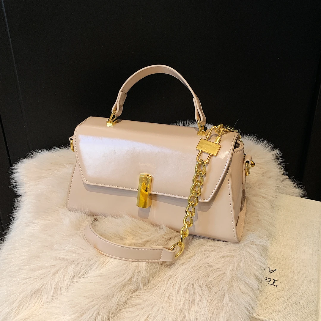 2025年新款单肩斜挎包链条女包小众轻奢斜跨包洋气链条时尚小方包