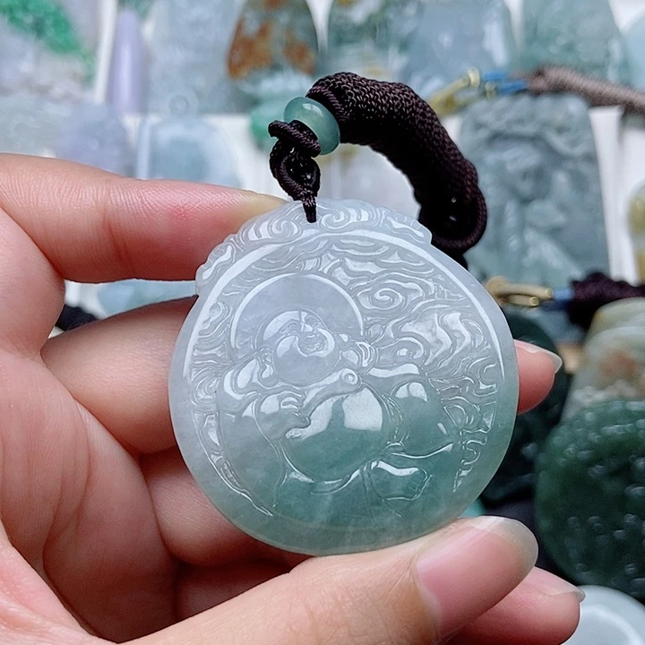 翡翠未镶嵌吊坠(不含链)翡翠
