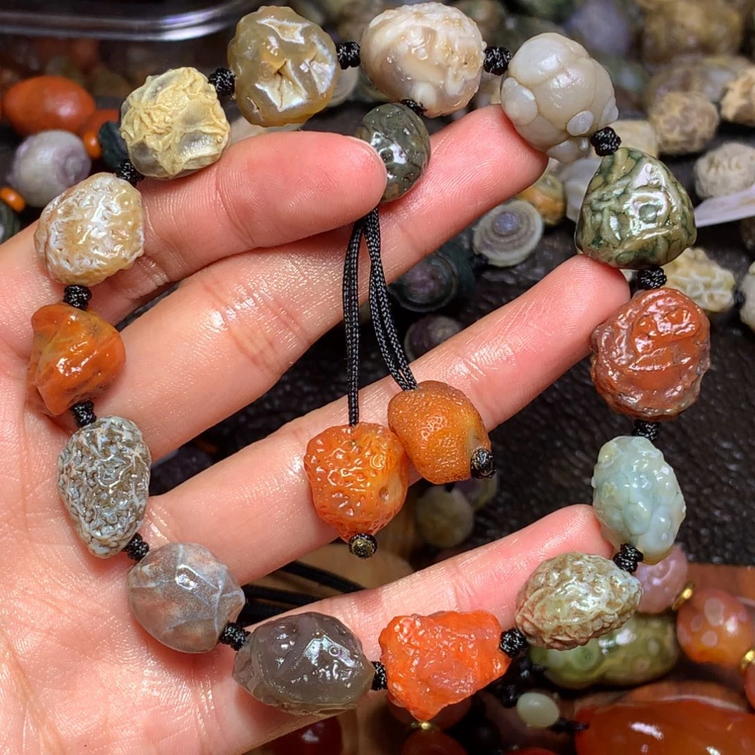 未镶嵌玛瑙/玉髓珠宝半成品