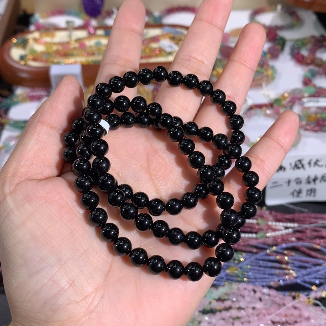 未镶嵌手串碧玺黑碧玺