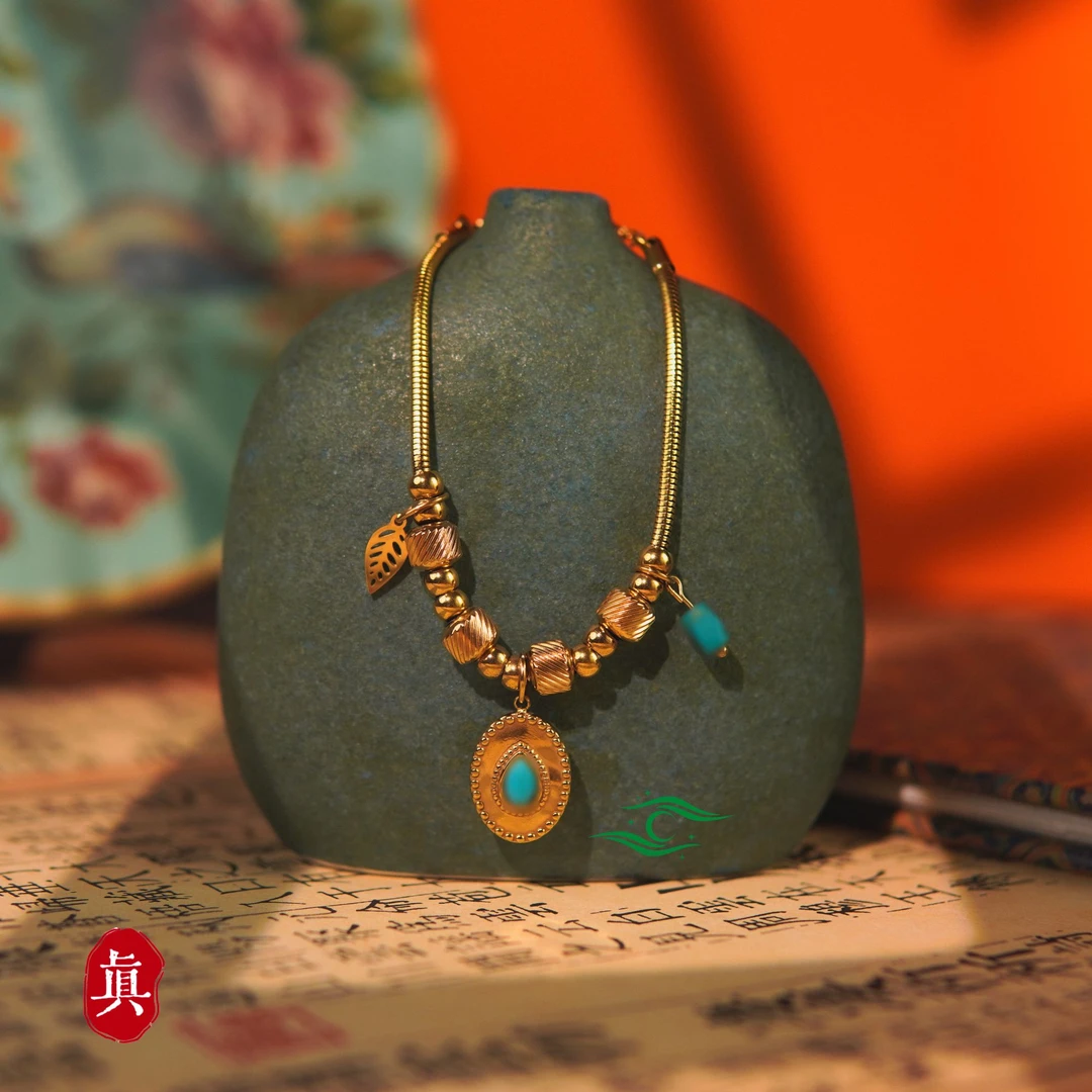 钛钢手链 【摩罗之心】雅查蓝石水滴时尚饰品手链 星