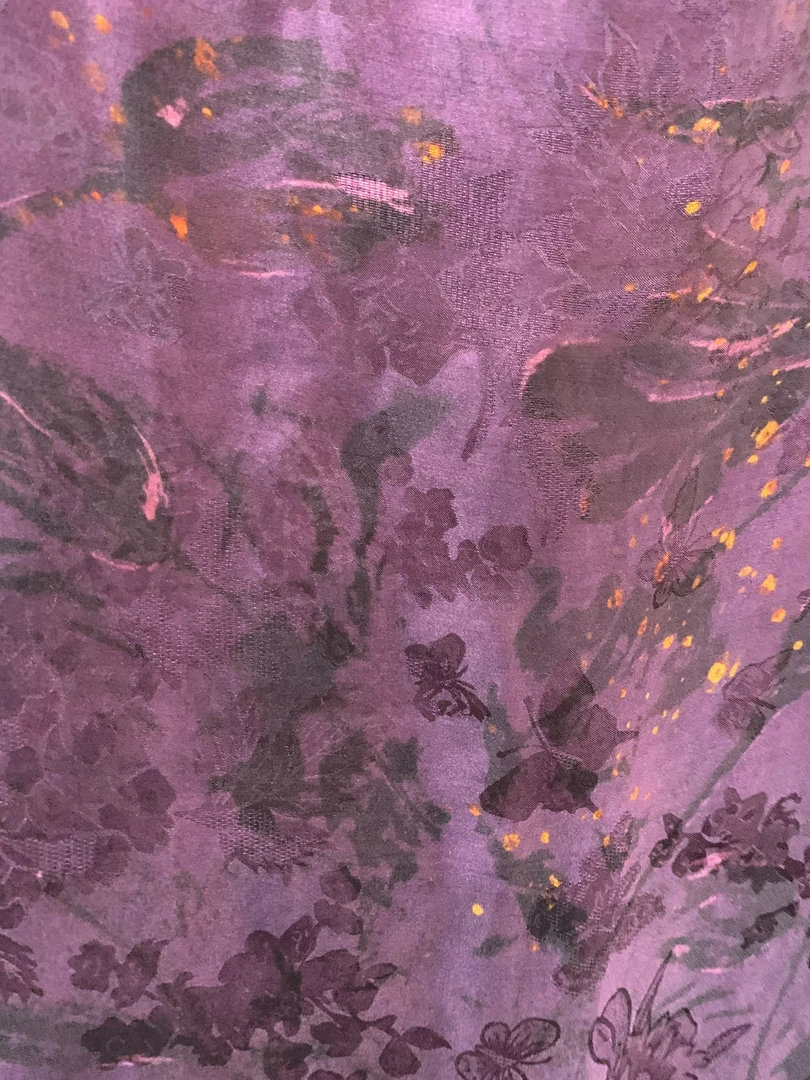 人丝香云纱花罗 1.4m 宽幅面料（孤品））