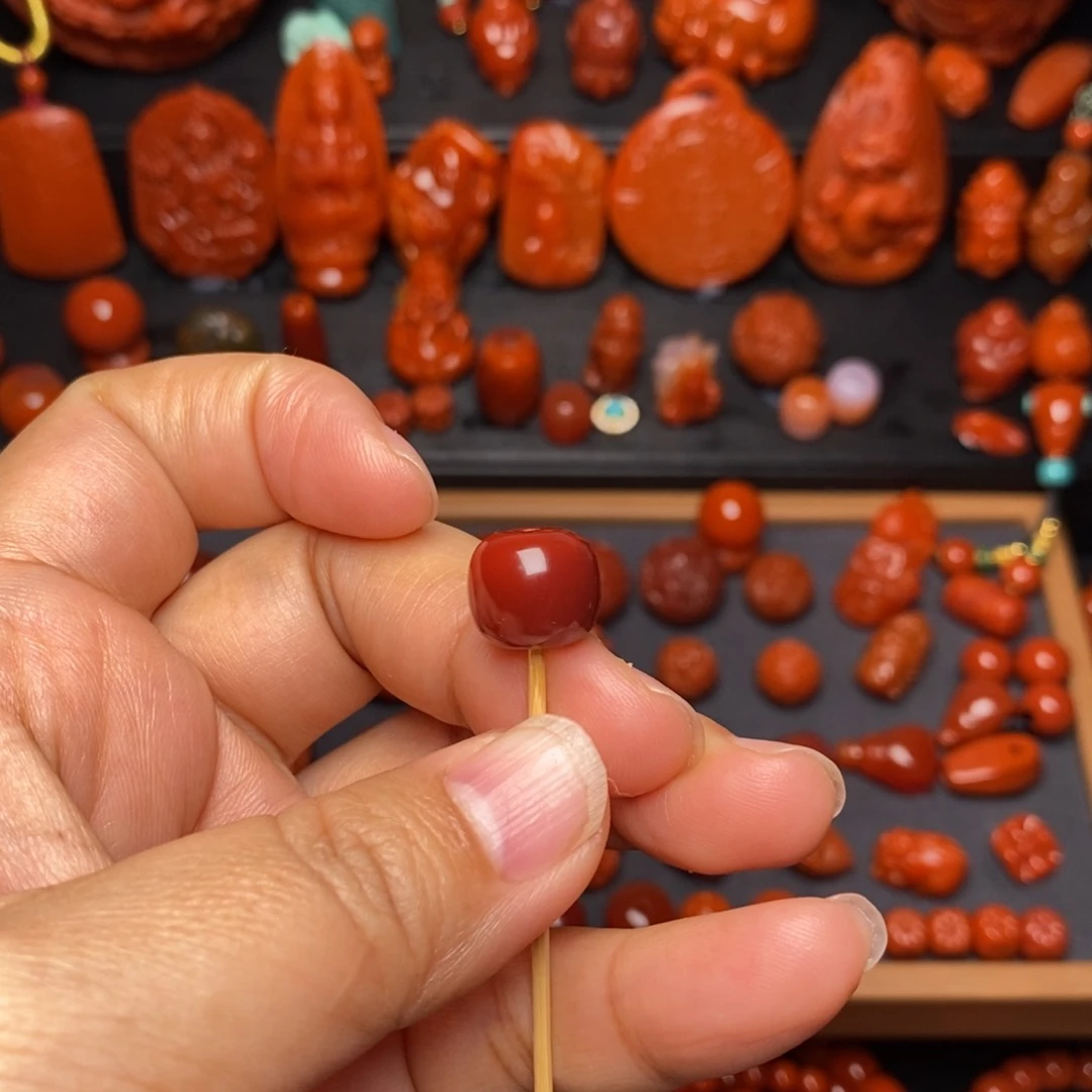 南红玛瑙配饰龙珠未镶嵌王****f老型12