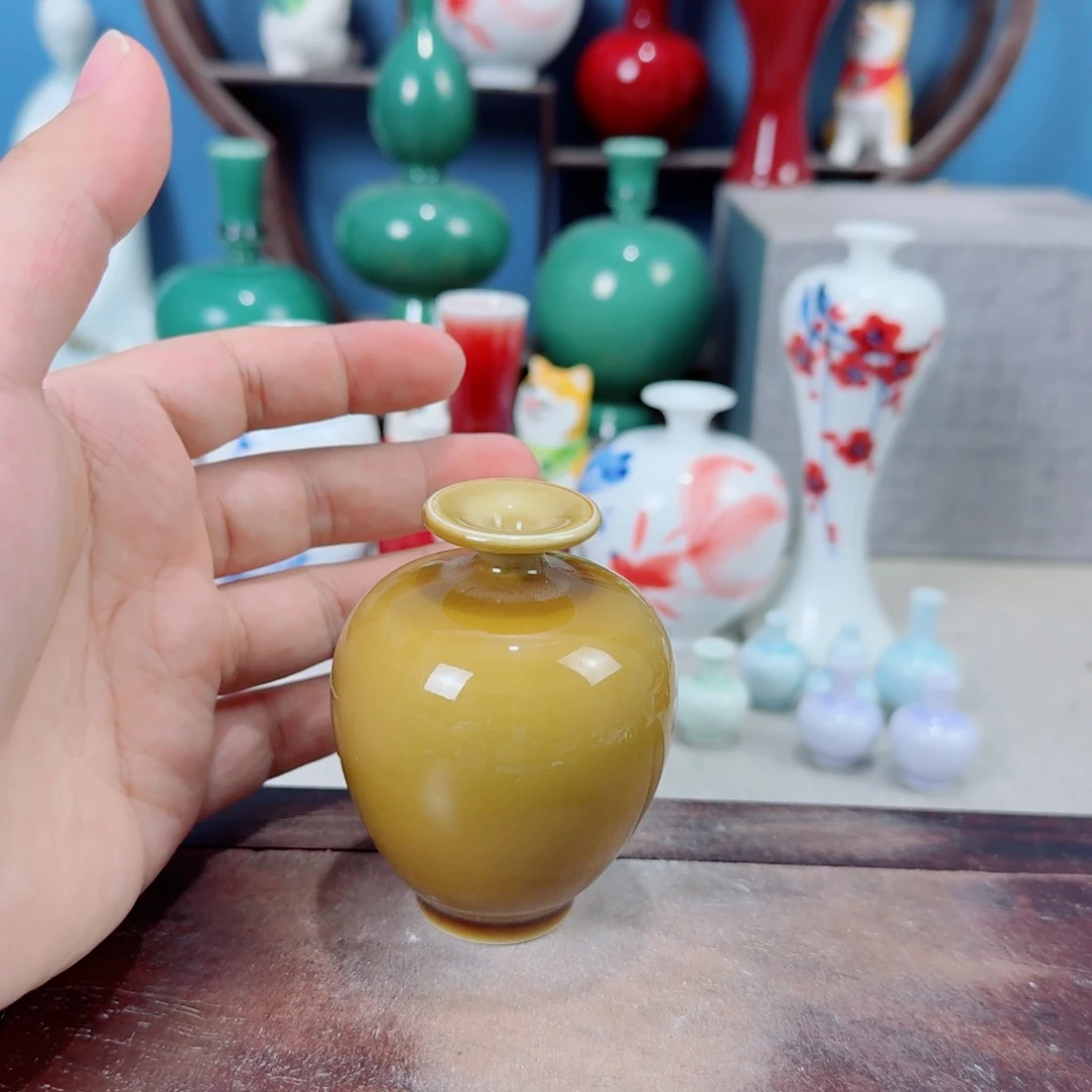陶瓷手工小花器摆件