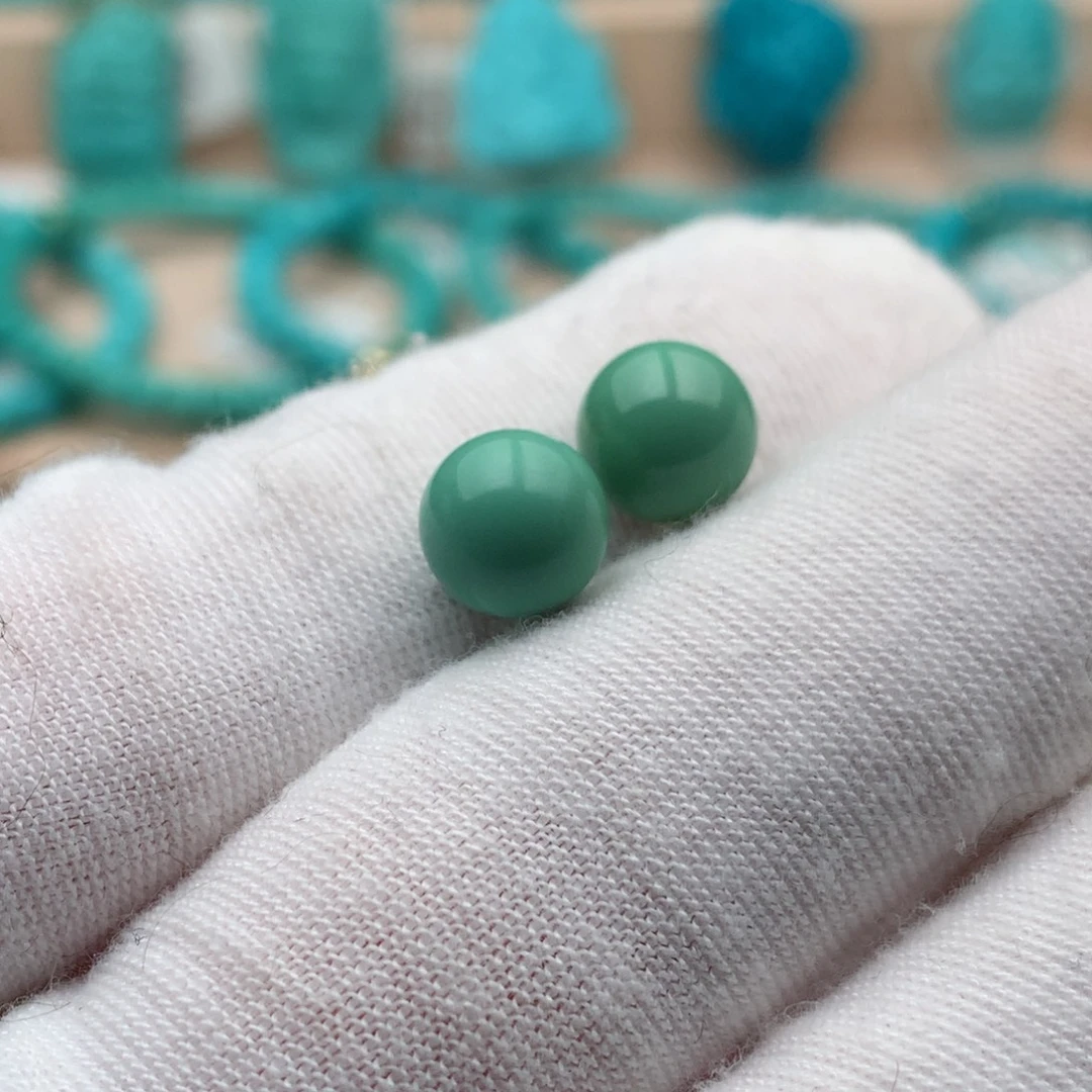 绿松石未镶嵌珠宝奇石8mm