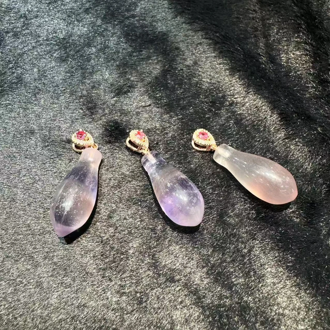 CT3638【百百福甄选】萤石福瓜吊坠-多样性发货只发一件-02