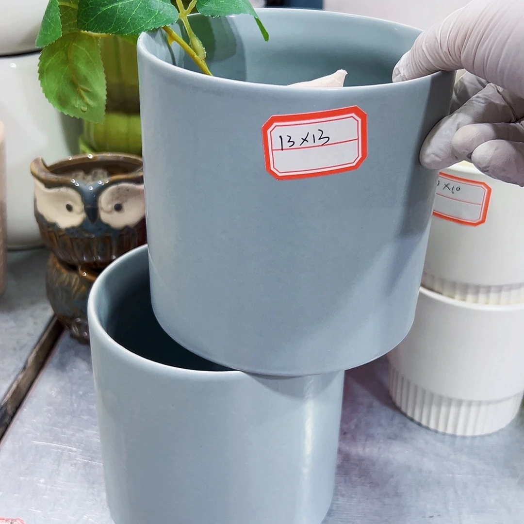 有孔，外贸尾单陶瓷花盆凑单10米包邮