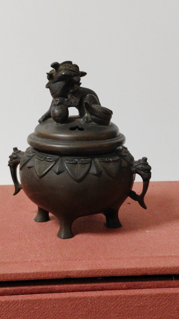 日本回流铜香炉熏