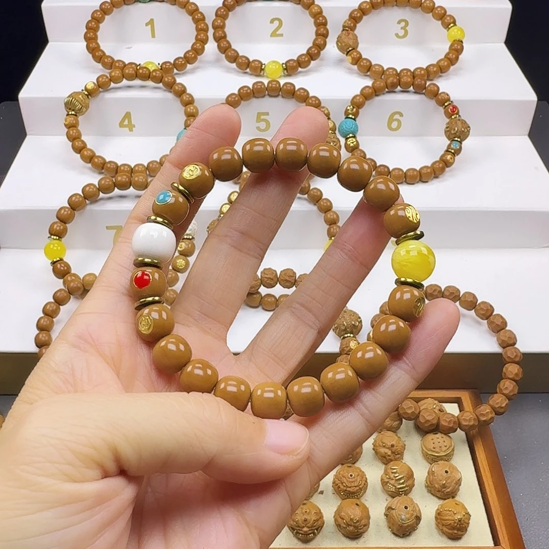 @***冰猴头核桃吊坠猴头手串