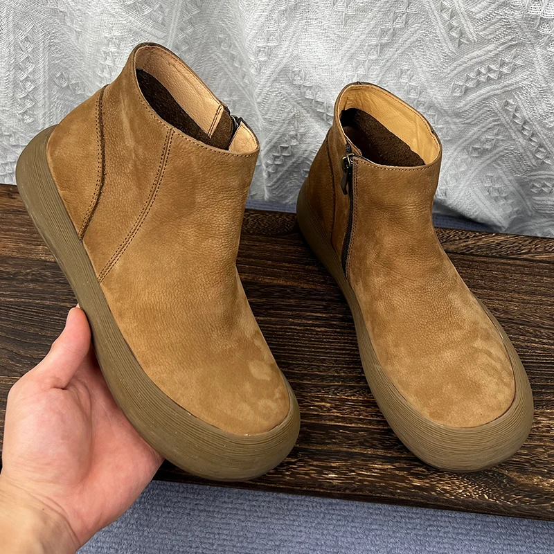 新款复古马丁靴男士高帮厚底百搭韩版加绒休闲男鞋中帮靴子保暖