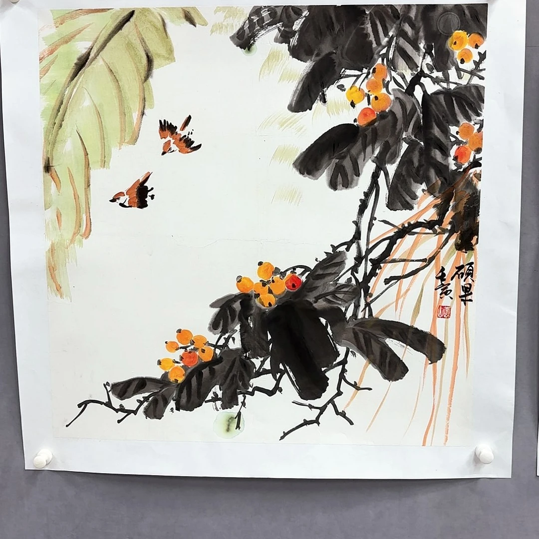 国画艺术家真人手绘