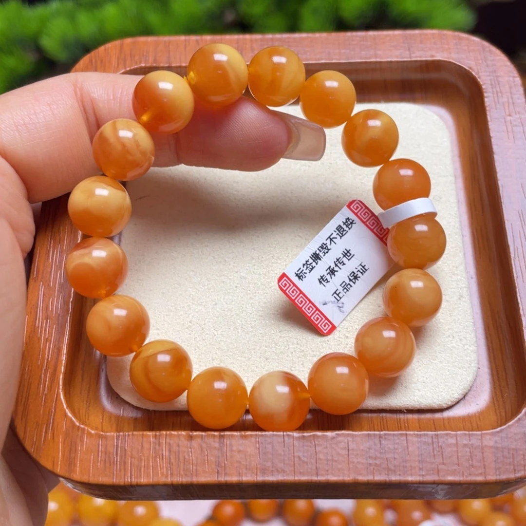 未镶嵌蜜蜡手链手串