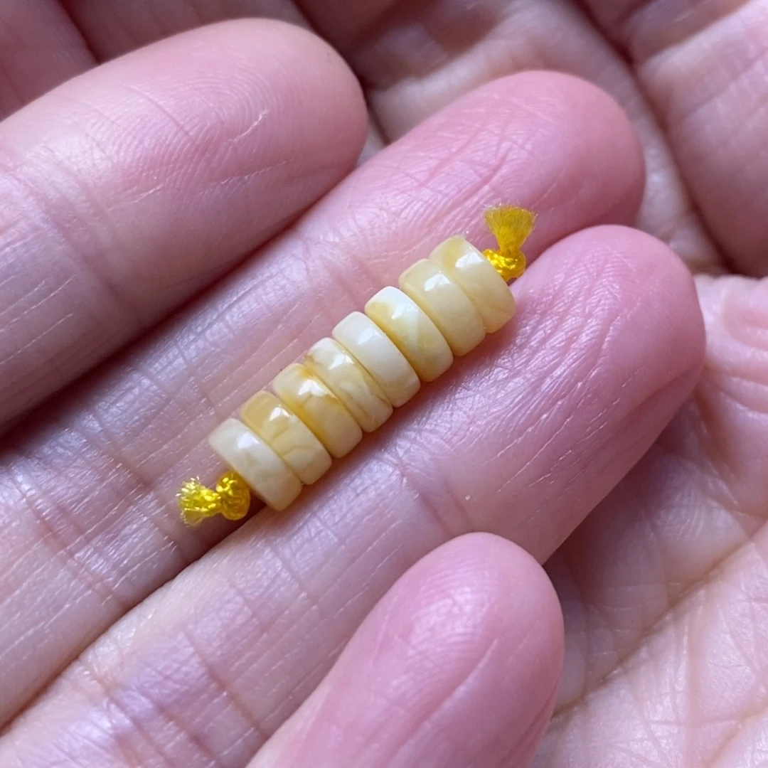 琥珀裸石未镶嵌6+隔片