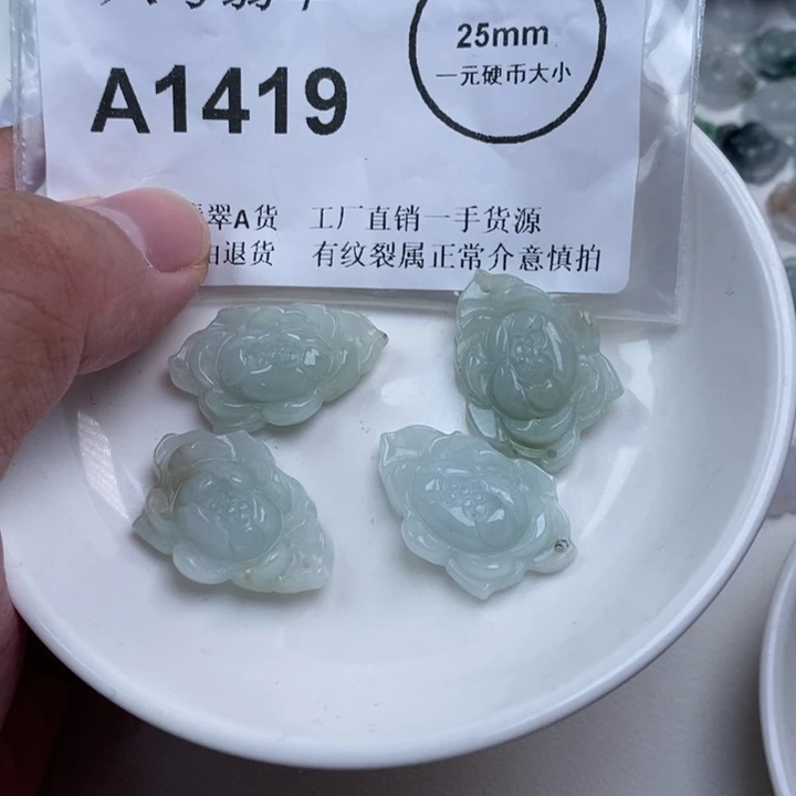 翡翠未镶嵌颈饰aa