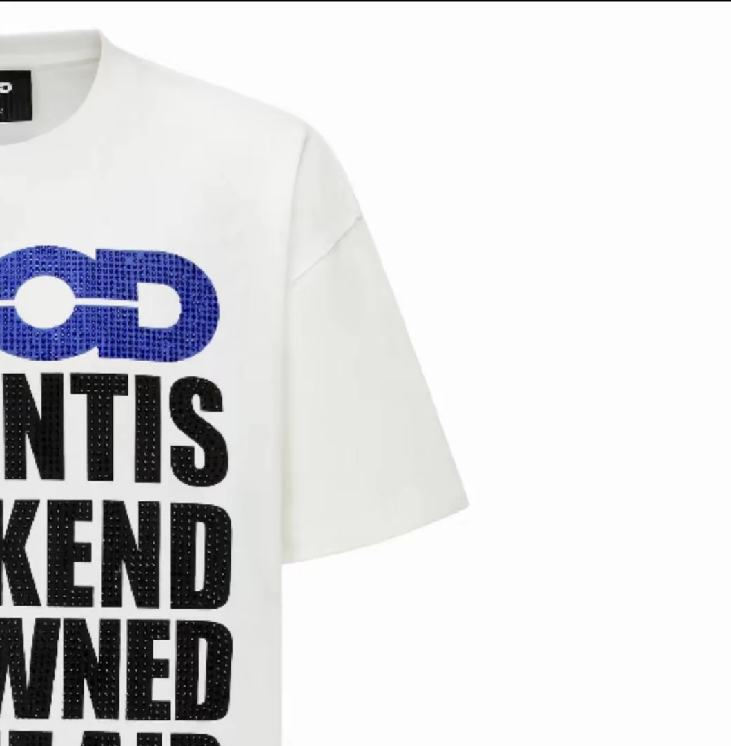 正品古德满印标语彩钻短袖（关注下单配有洗衣袋）