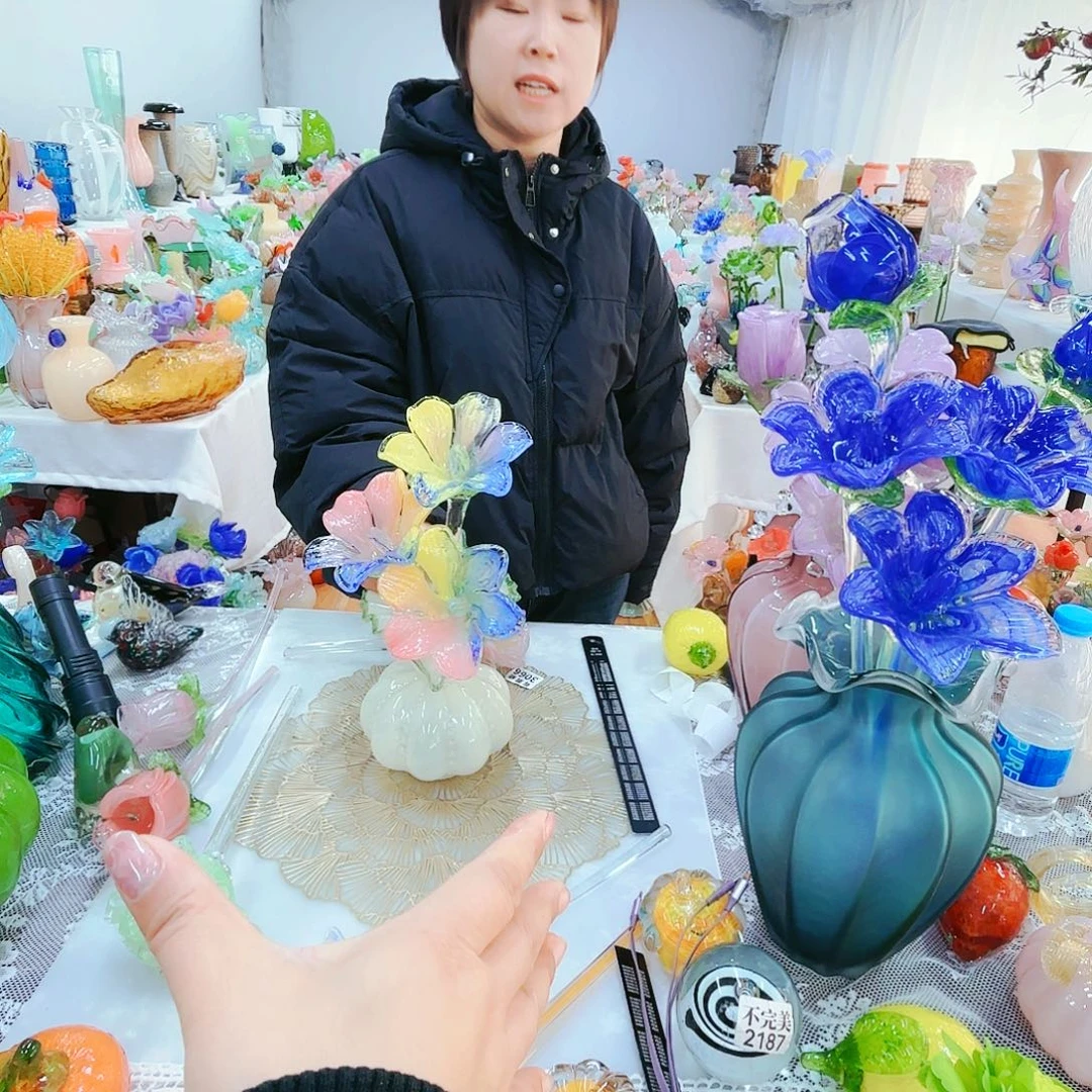 福利不退不换琉璃花瓶艺术品