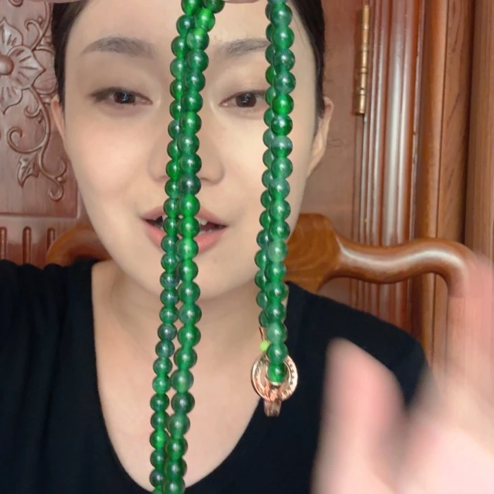 翡翠未镶嵌颈饰珠链卡6