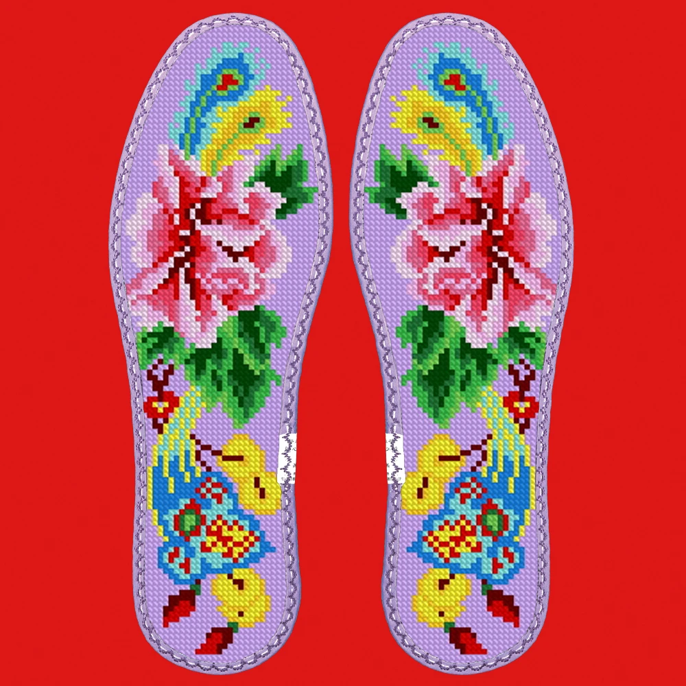 38码小格十字绣鞋垫6可选花样(直播间福利）