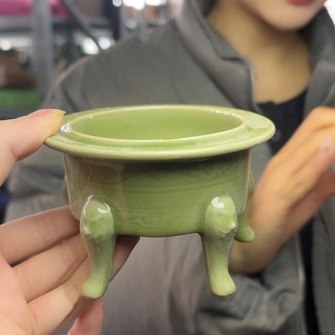 龙泉云间青瓷小米茶器