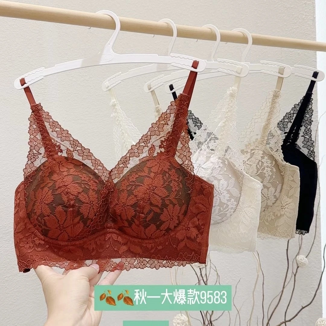 『私人定制蕾丝』9583私人订制蕾丝美背舒适网红性感聚拢法式防走光